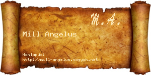 Mill Angelus névjegykártya